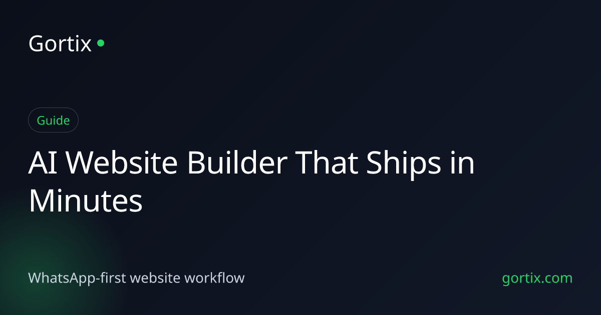 AI Website Builder That Ships in Minutes preview image