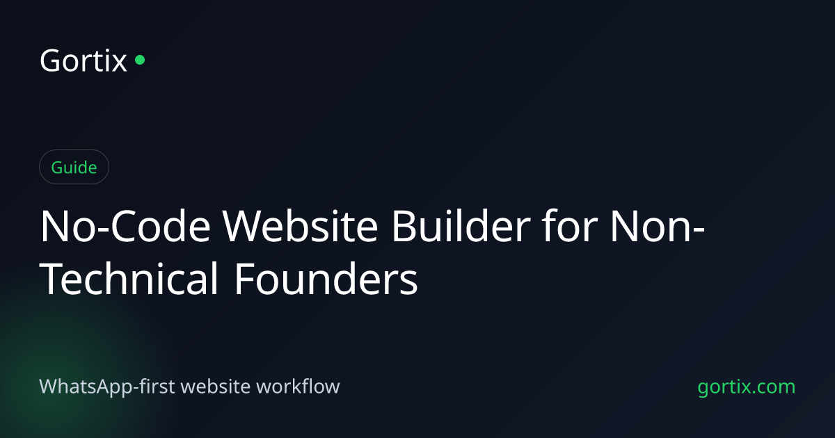 No-Code Website Builder for Non-Technical Founders preview image