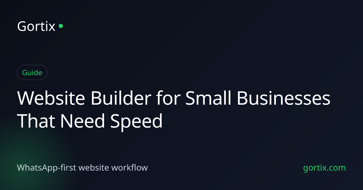 Website Builder for Small Businesses That Need Speed preview image