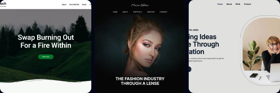 Author & Writer desktop collage