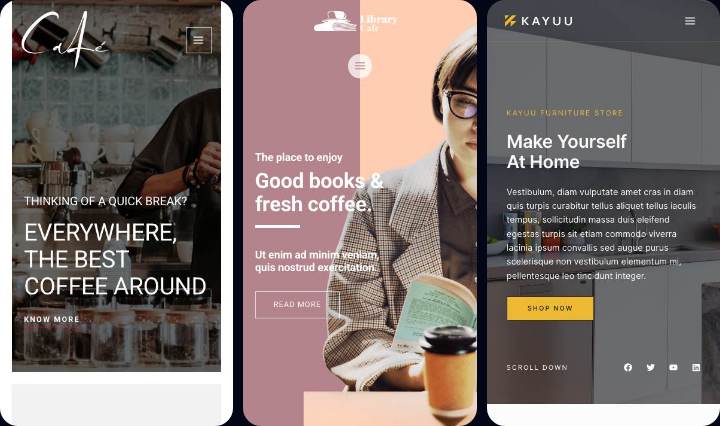 Bakery mobile collage