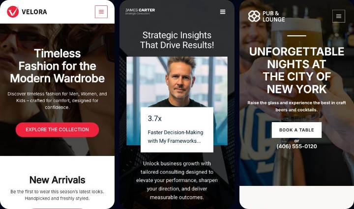 Catering mobile collage