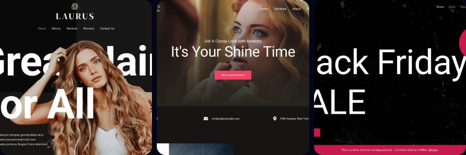 Fashion desktop collage