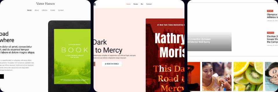 Magazine desktop collage