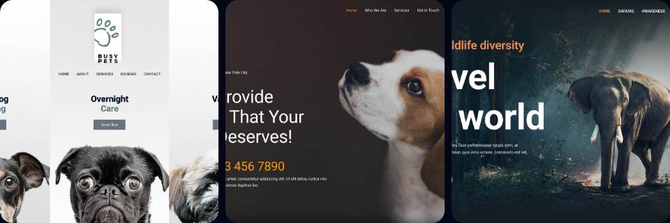 Pets desktop collage