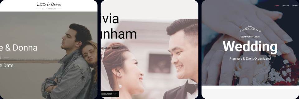 Wedding desktop collage