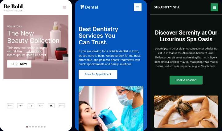Health & Wellness mobile collage
