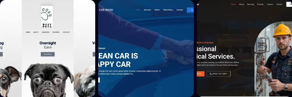 Home & Local Services desktop collage