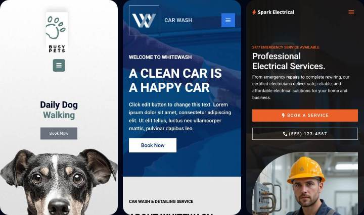 Home & Local Services mobile collage