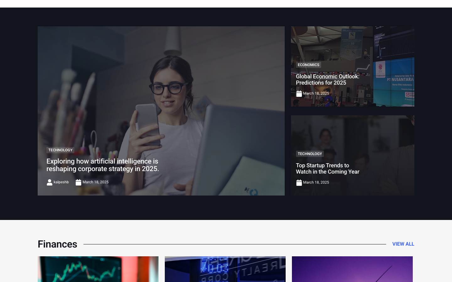Business Magazine desktop preview