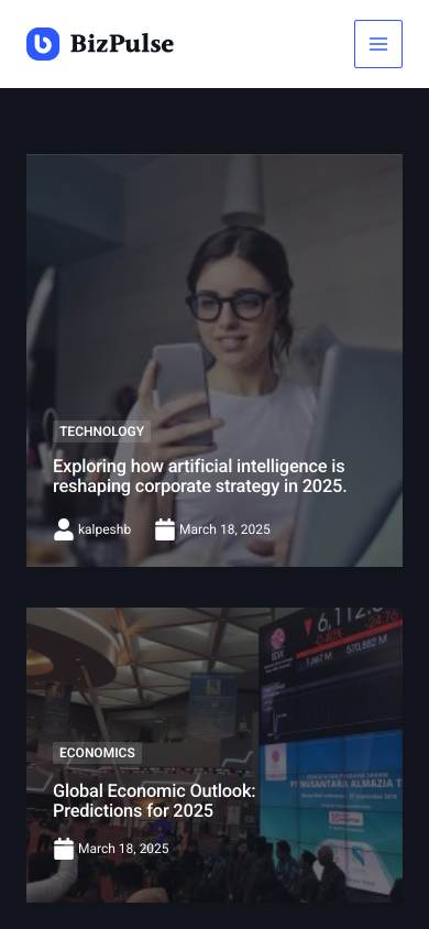 Business Magazine mobile preview