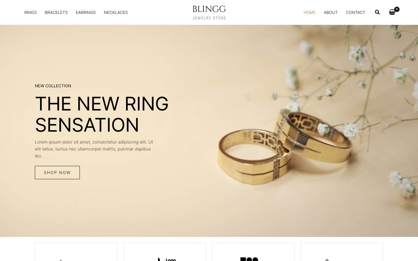 Blingg Jewelry desktop preview