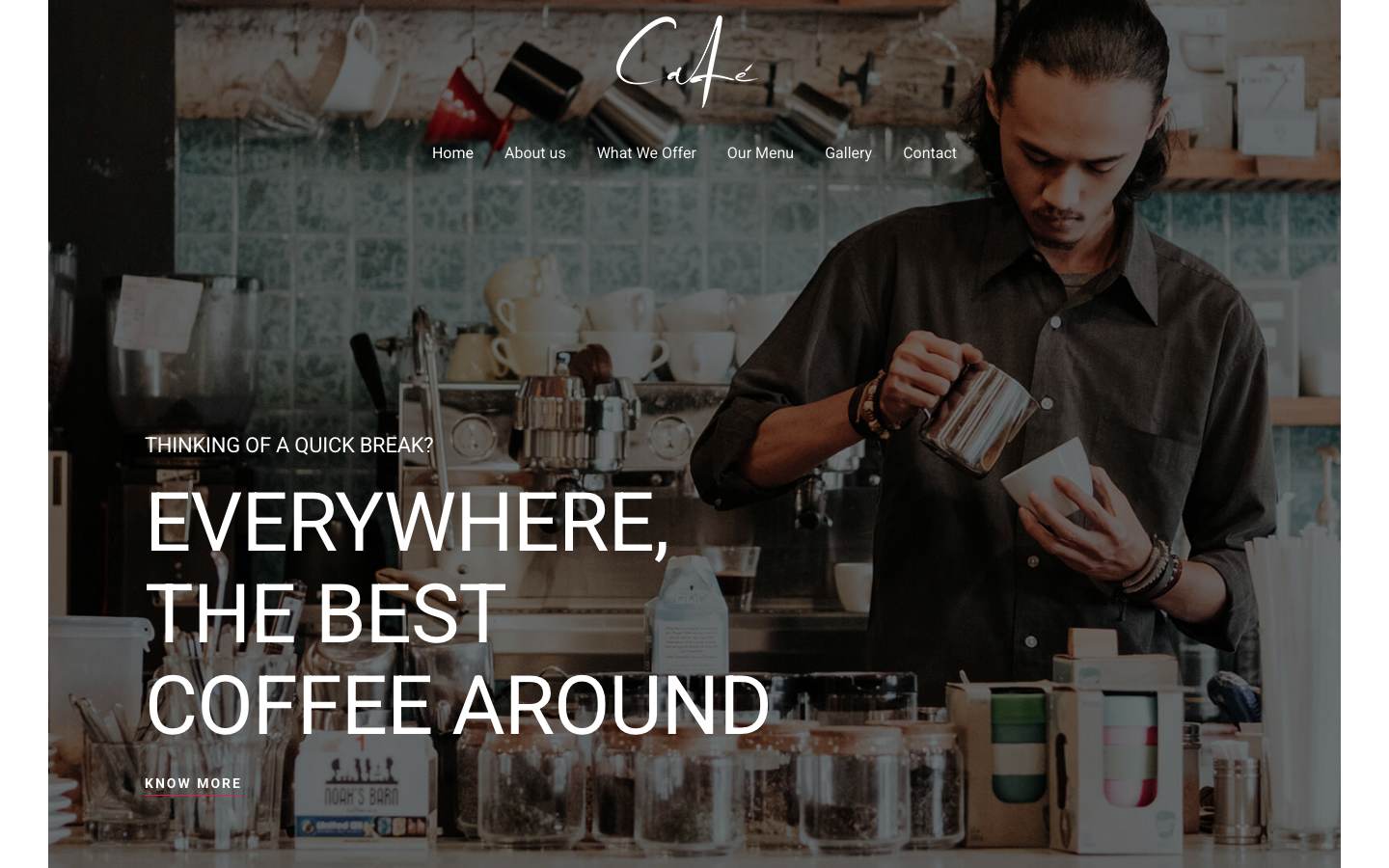 Cafe desktop preview