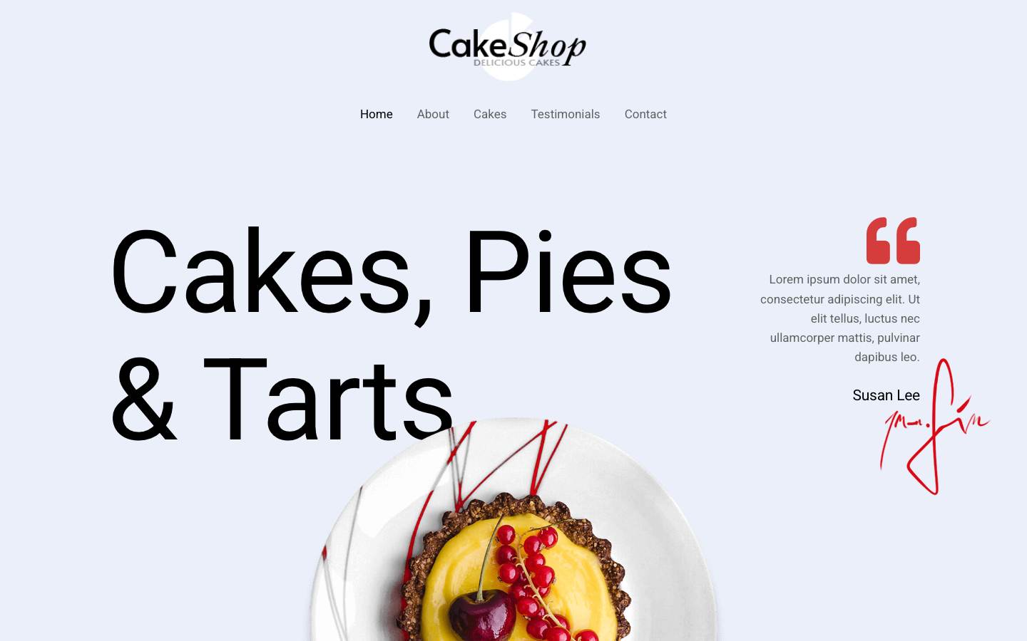 Cake Shop desktop preview