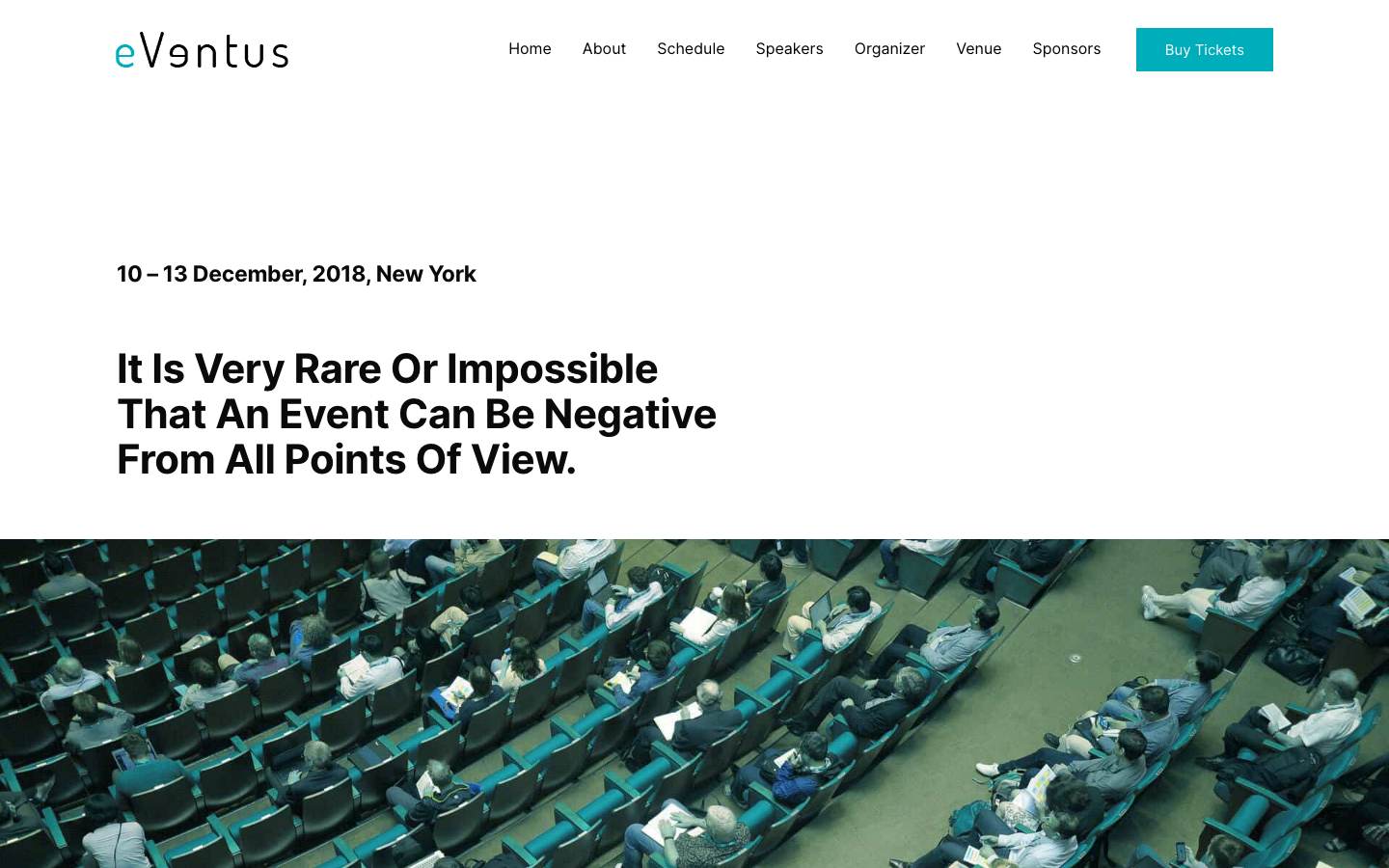 Conference Event desktop preview