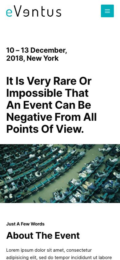 Conference Event mobile preview