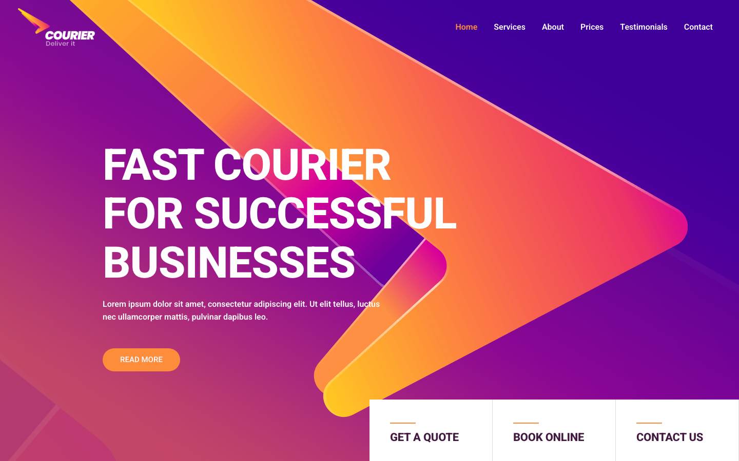 Courier & Delivery Services desktop preview