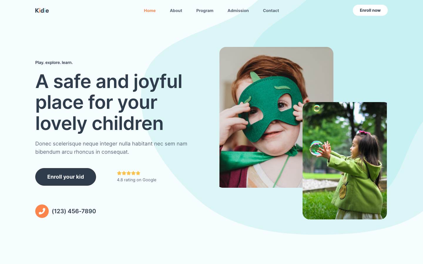 Day Care Services desktop preview