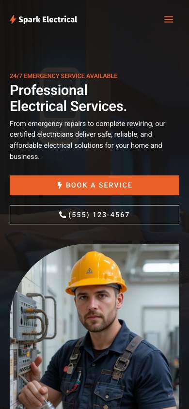 Electrician Company mobile preview