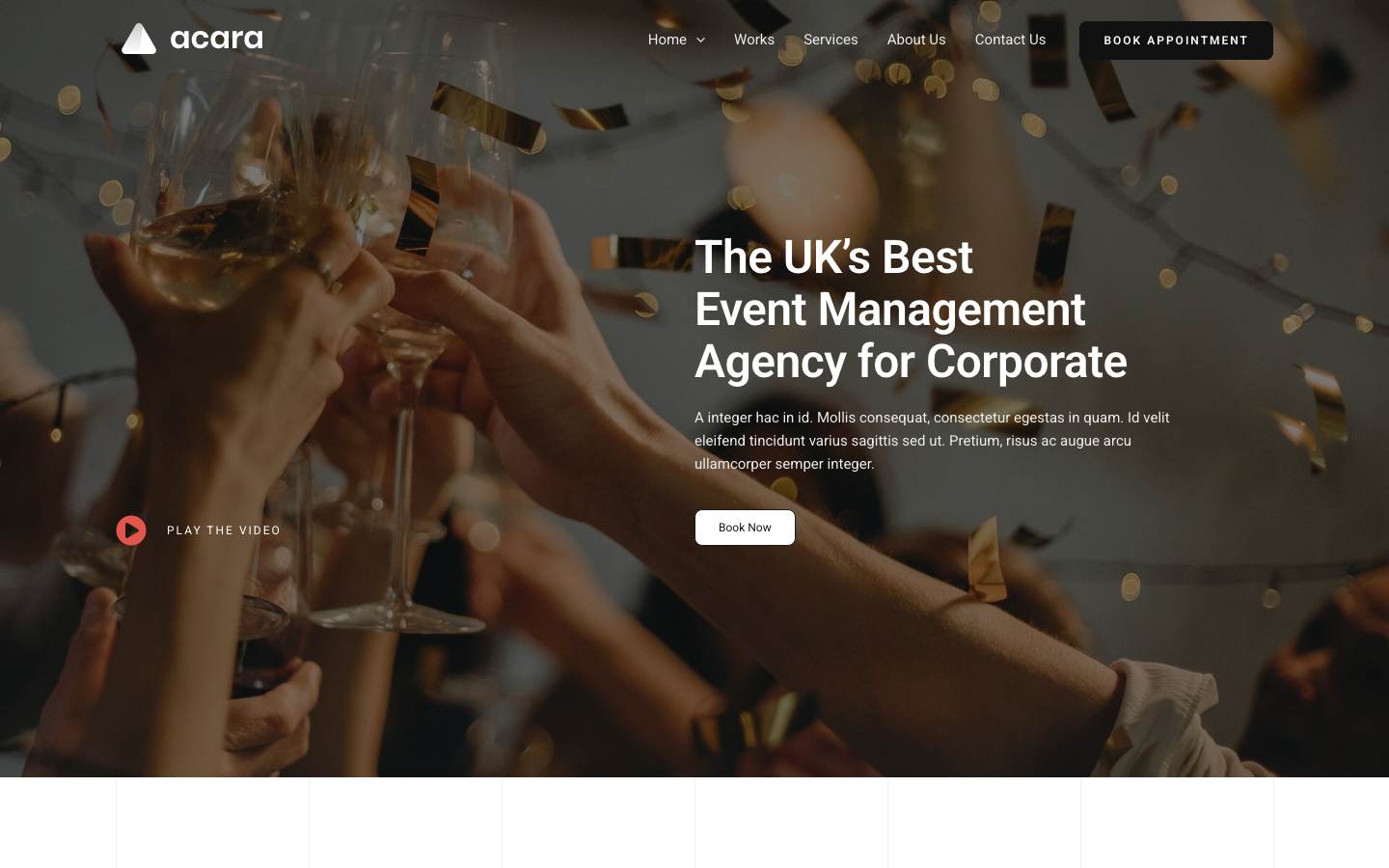 Event Management Agency desktop preview