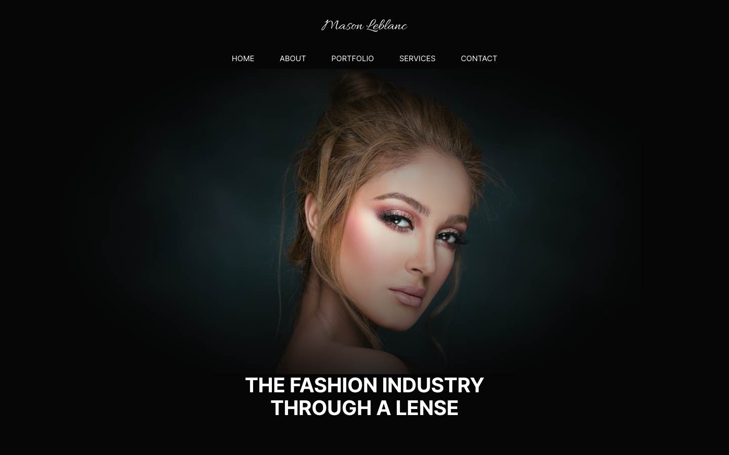 Fashion Photography Portfolio desktop preview
