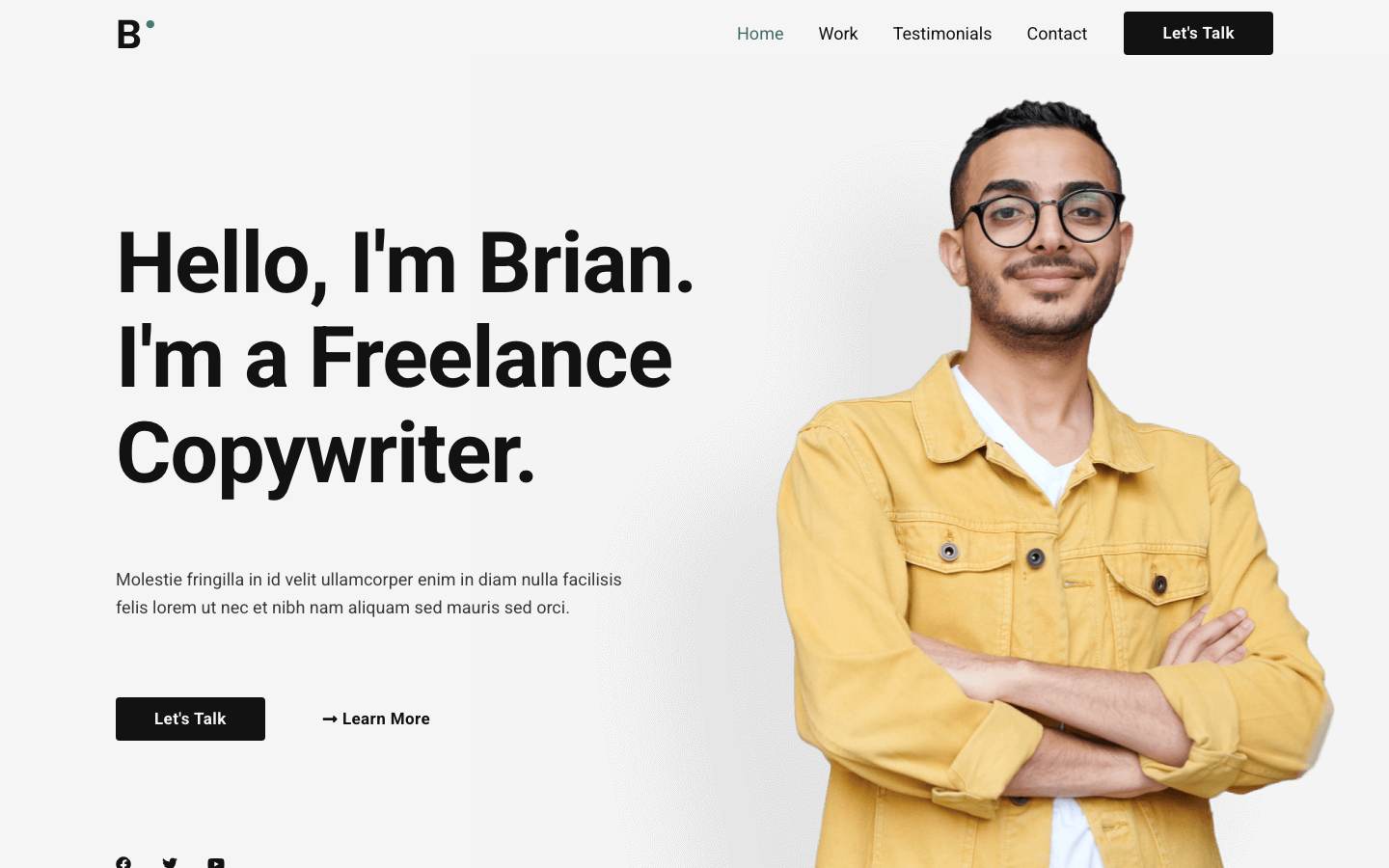 Freelance Copywriter desktop preview