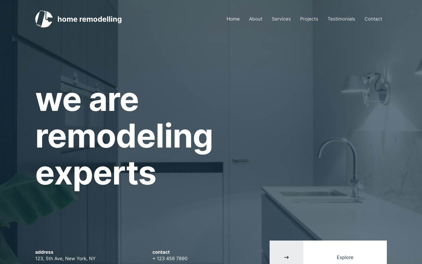 Home Remodelling desktop preview