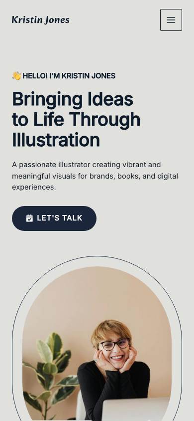 Illustrator Portfolio mobile preview