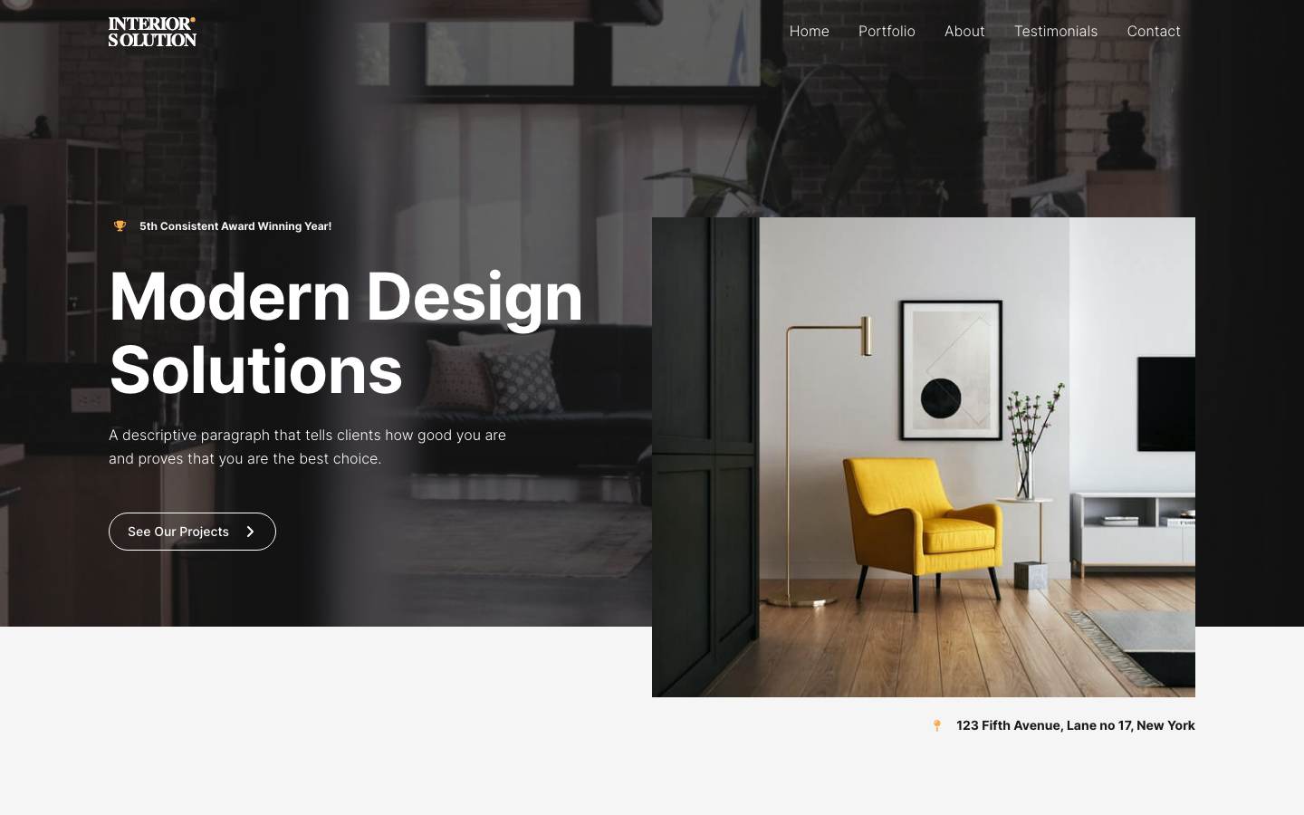 Interior Design Firm desktop preview