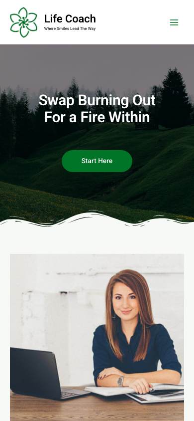 Life Coach mobile preview