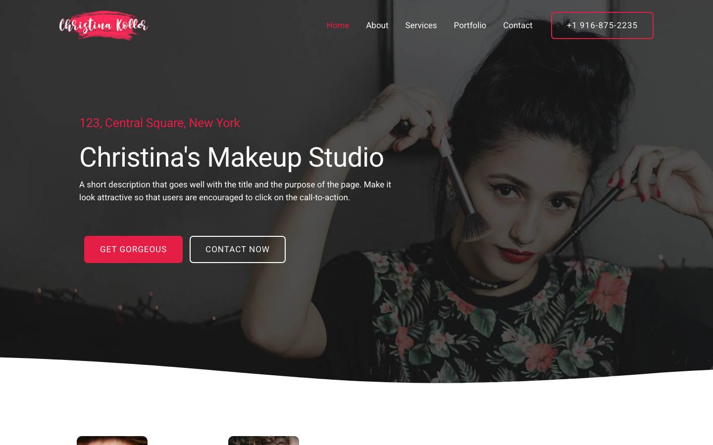 Makeup Artist desktop preview