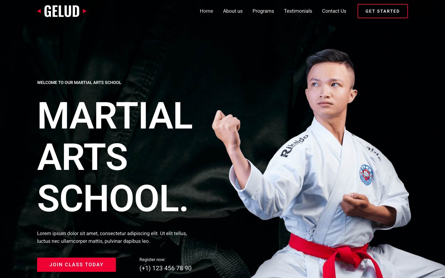 Martial Arts School desktop preview