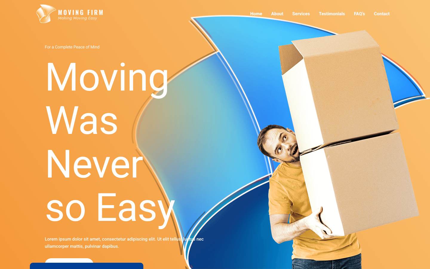 Moving Services desktop preview