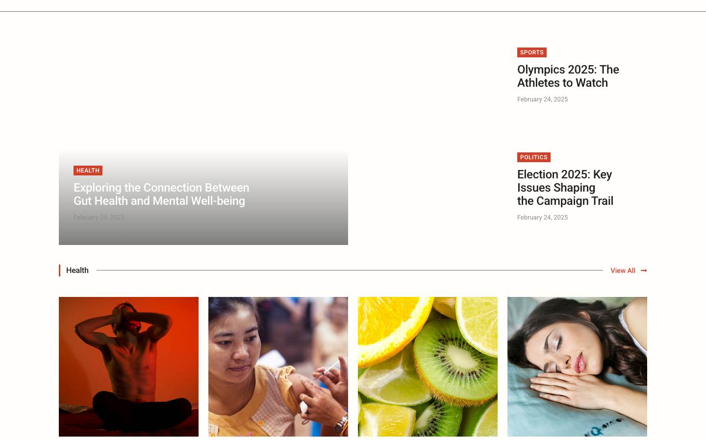 Nexus News desktop preview
