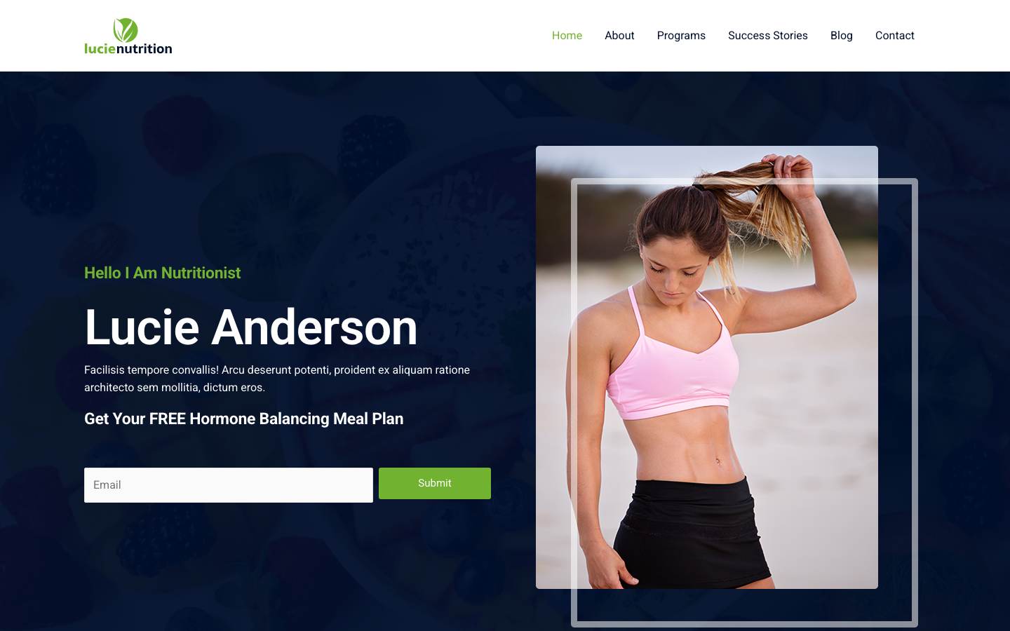 Nutritionist desktop preview