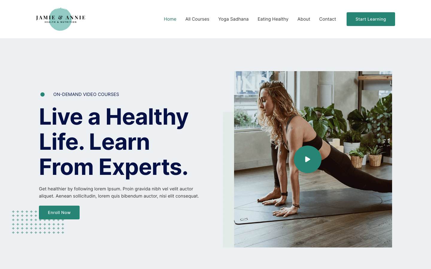 Online Health Coach desktop preview