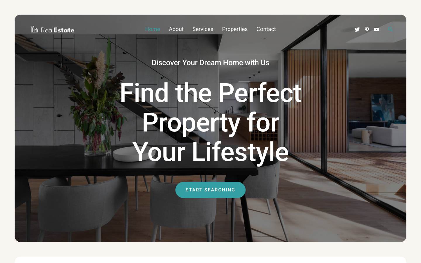 Real Estate Company desktop preview