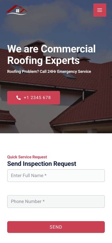 Roofing Agency mobile preview