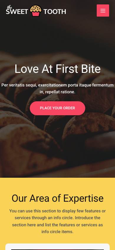 Sweet Shop mobile preview