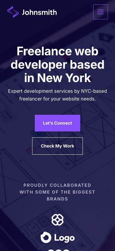 Web Developer mobile preview