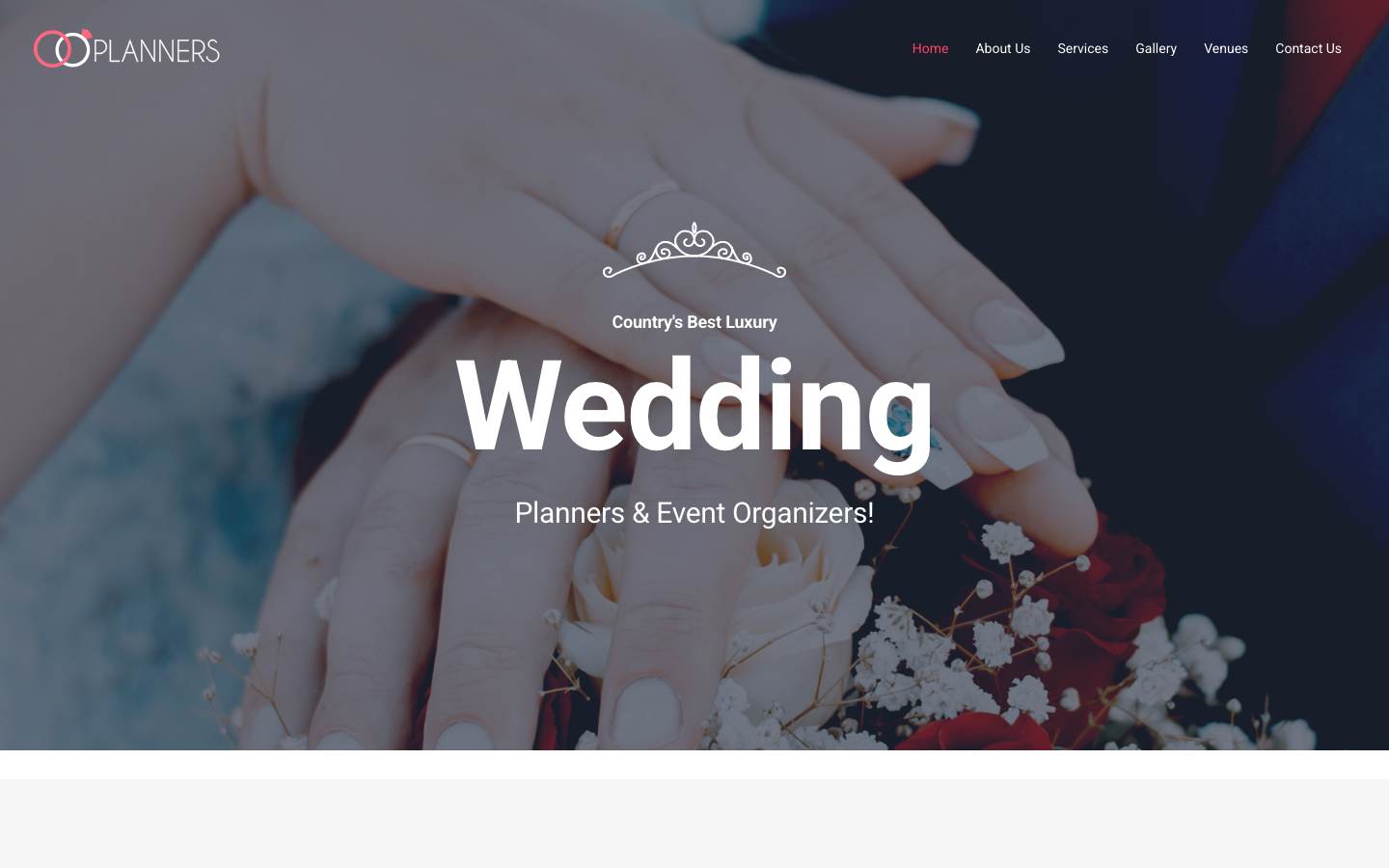 Wedding Planner desktop preview