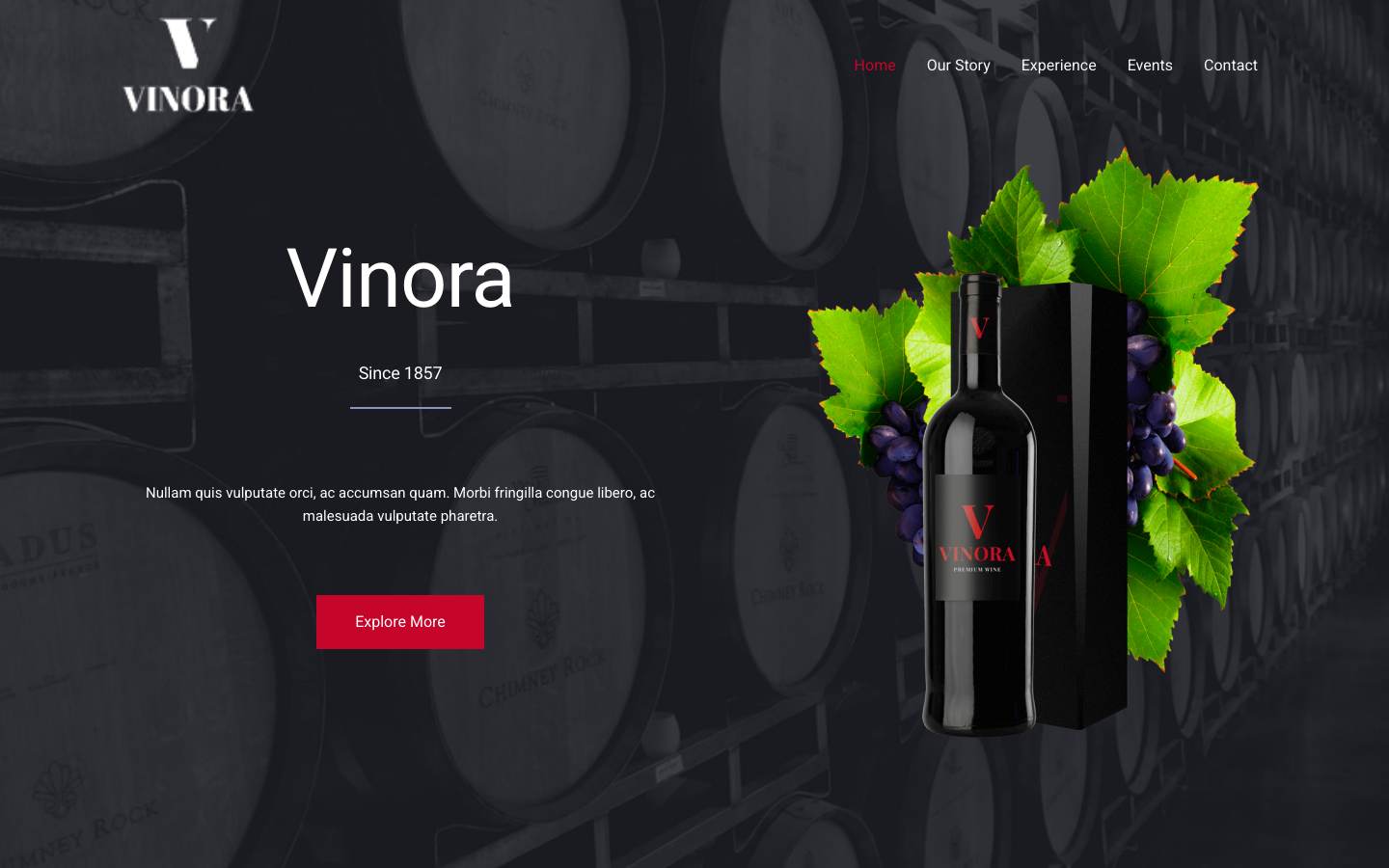 Winery desktop preview